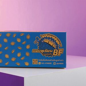 กล่องทุเรียนแผงทุเรียน BF ขนาดบรรจุ 3-5 ลูก ผลิตจากกระดาษลูกฟูกคุณภาพสูง แข็งแรง