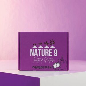 กล่องมังคุด MANGOSTEEN NATURE 9 PREMIUM – กล่องลูกฟูกพรีเมียม ดีไซน์หรู แข็งแรง ทนชื้น เหมาะสำหรับผลไม้สดและสินค้าส่งออก ถ่ายทอดความสดใหม่และคุณค่าของมังคุดไทยระดับพรีเมียม