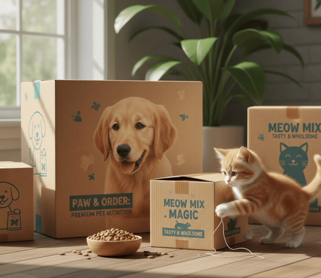 รับผลิตกล่องลูกฟูก ธุรกิจสัตว์เลี้ยง